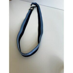 ALPHANUMERIC Belt M/L Blue Navy Web Belt Military Style Buckle HD Mens Womens